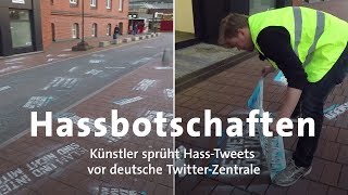 Protestaktion HassTweets vor TwitterZentrale [upl. by Mond810]