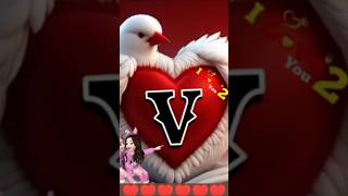 V letter WhatsApp status video  shayari status viral shorts shayari status youtube [upl. by Namyaw]