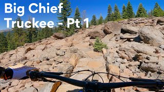 Truckee eMTB Big Chief Trail Lower Section  Part 1 [upl. by Acimad]