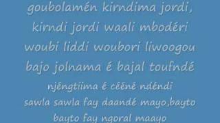 baaba maal quotjahho oquot lyrics [upl. by Mehala]