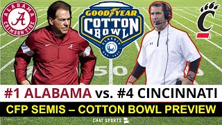 4 Cincinnati vs 1 Alabama NEW Cotton Bowl Preview amp Prediction ft Nick Saban amp Luke Fickell [upl. by Elrak850]