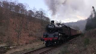 North Yorkshire Moors Railway NYMR  BR Standard Class 4 Tank No 80136 in Newtondale Forest [upl. by Bartolome]