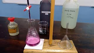 Redox Titration between MnO4 and Fe2 [upl. by Demaggio]