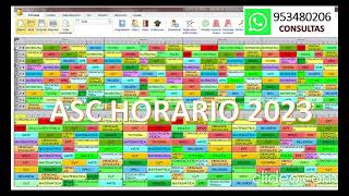 ASC TimeTable GENERADOR DE HORARIO ESCOLAR 2023 [upl. by Aihsinat447]