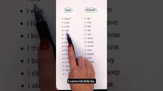 Past amp present tense english tence education grammar spokenenglish englishgrammar past [upl. by Ibok]