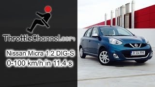 Nissan Micra 12 DIGS acceleration  ThrottleChannelcom [upl. by Innep]