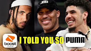 LAMELO LIANGELO NEW COMMERCIALS LAVAR SPEAKS ON PUMA BALL FACTS NEWS [upl. by Brote]