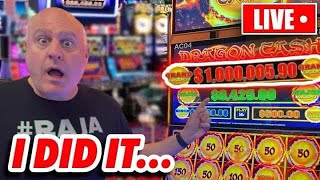 WATCHING SLOT HISTORY UNFOLD LIVE 🔴 MASSIVE 1000000 DRAGON LINK GRAND JACKPOT [upl. by Nirik]