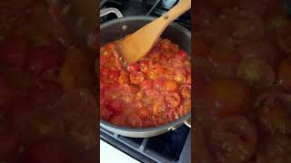 homemade pasta pomodoro for a fridaynight dinneridea [upl. by Yrokcaz]