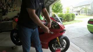 CRG Arrow Mirror Install and Review on Ducati Panigale 1199R [upl. by Yllas]