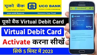 UCO Bank Virtual Debit Card Generate Online  UCO bank generate virtual debit card UCO Bank [upl. by Marlene]