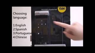 CRG YALE digital door lock YMF40 – CH 13 Changing language advanced mode [upl. by Keven]