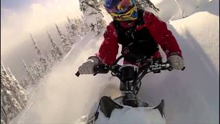 Snowmobiling In Deep Powder [upl. by Lika]