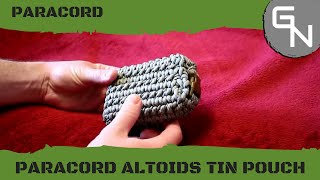 Paracord Pouch for Altoids Tin  How To [upl. by Corena]