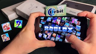 ASMR Playing IPhone 16 Mobile Games 📱💤 roblox sonic cooking mama [upl. by Petronille337]