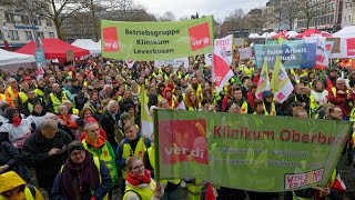 Verdi weitet Warnstreiks vor dritter Gesprächsrunde aus [upl. by Robbert865]