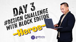 Day 3 Design Challenge with Block Editor WordPress [upl. by Veal]