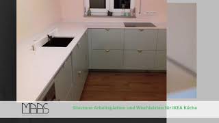 Unterhaching IKEA Küche mit Eternal Statuario Silestone Arbeitsplatten [upl. by Rehpotsirhc]