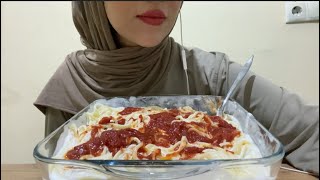 Amsr Yoğurtlu Makarna  Türkçe Asmr  Eating Sound  Makarna Mukbang [upl. by Gayla]