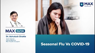 Seasonal Flu Vs COVID19  Dr Ashutosh Shukla  Max Hospital Gurugram [upl. by Iren654]