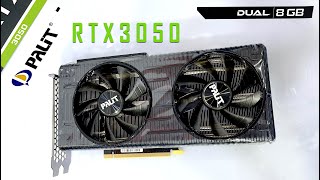 PALIT RTX 3050 UNBOX INSTALL TEST [upl. by Rebe]