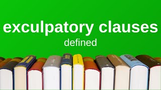 Exculpatory Clauses  Explained Simply Torts [upl. by Gnov]