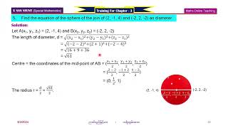 Training For Chapter3 Part 8 Section C Mathematics Journal 2024 [upl. by Aicile503]