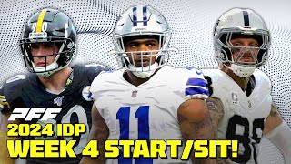 2024 Week 4 IDP Start or Sit  PFF Fantasy Podcast [upl. by Morrill861]