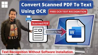 How to Convert Scanned PDF to Editable Text Without Using Any Software [upl. by Ailbert528]