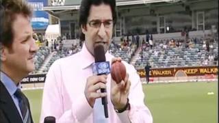 Wasim Akram Coaching How to Swing the Ball as a Fast Bowler [upl. by Ilac621]