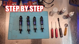 How to Refill Shock Oil in 18 RC car TRAXXAS Sledge [upl. by Kristi]