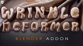 Wrinkle Deformer  Cloth Wrinkle Effect  Blender Addon Overview [upl. by Dehnel]