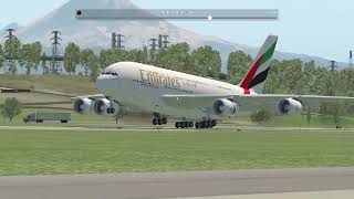 x plane 11 AIRBUS A380 landing [upl. by Eidda]