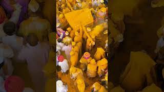 पिवळ वादळबाळूमामा भंडाराvittal birdev Yatra yellow festival viralvideo youtuberecommendations [upl. by Yroj87]