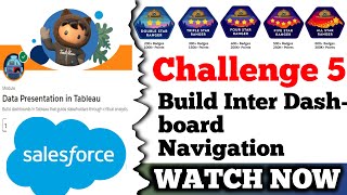 Build InterDashboard Navigation  Data Presentation in Tableau  Challenge 5 [upl. by Demetri863]