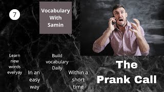 Learn English Words Daily The Prank call vocabularywithsamin [upl. by Craig57]