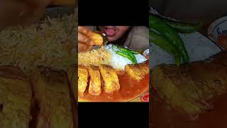 1 Whole Fish Mukbang Eating asmr mukbang fishcurryriceeating [upl. by Agnot437]