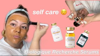 reviewing Biologique Recherche serums and chillin in a mask [upl. by Hokanson96]