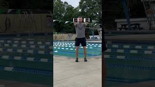 backstrokeswimming Pull Exercise  Dumbbell Front Raise [upl. by Vito654]