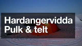 Hardangervidda 26 trekanten vintertelt og pulk Solheimstulen Mårbu Lågaros Rauhelleren Pakkeliste [upl. by Warner]