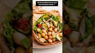 ProteinPacked Wrap Hack Caramelized Lemon amp Zucchini Salad 🥗🌯 saladrecipe veganrecipes [upl. by Namsu352]