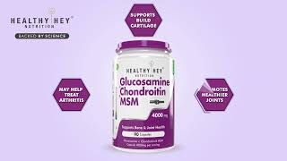 Joint and Bone Health Glucosamine Chondroitin and MSM  HealthyHey [upl. by Airreis]