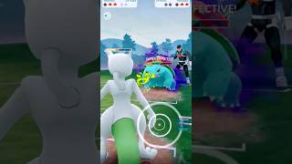 Shiny ✨ Mewtwo against leader cliff  Pokemon go  pokemongo pokemon mewtwo pokémongo shorts [upl. by Ahsien]