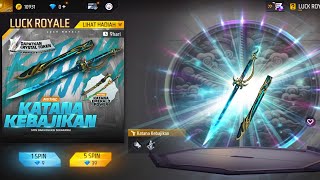 LUCK ROYALE TERBARU SKIN MYTHIC KATANA KEBAJIKAN SPIN DAN KOLEKSI SEKARANG  FRE FIRE [upl. by Ulrich]