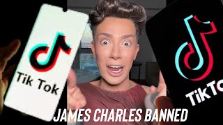 James Charles BANNED from TIKTOK [upl. by Matty]