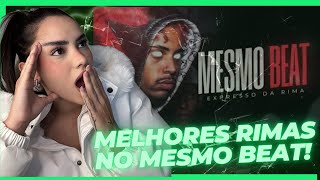 REACT as MELHORES RIMAS no MESMO BEAT [upl. by Moia597]