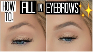 How to Fill in Your Eyebrows for Beginners  How to Shape your Eyebrows with Makeup [upl. by Weinrich]