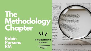 How to write your methodology chapter for dissertation students [upl. by Yerocal855]