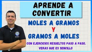 COMO CONVERTIR DE MOL A GRAMOS Y DE GRAMOS A MOL TECNICA FÁCIL DE ENTENDER [upl. by Hakeem]