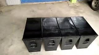 Membuat Box speaker line array mid 10quot model Q1 custom suara jauh part2 [upl. by Akeinahs740]